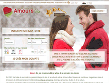 Tablet Screenshot of amours-bio.com